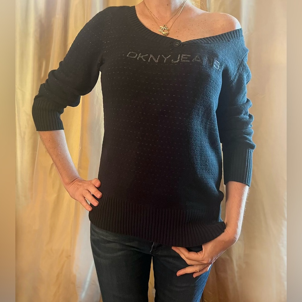 DKNY jeans knit top .